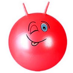 Мяч фитбол "Смайлики" рога, 45 см (красный) купить в Украине