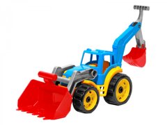 Іграшка "Трактор з двома ковшами" 3671 ТехноК (4823037603671) Синий купить в Украине
