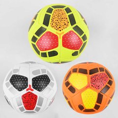 Мяч футбольный C 44611 (50) 3 вида, вес 420 грамм, материал PU, баллон резиновый купить в Украине