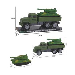 Військова техніка 502 (96/2) вантажівка і танк, вантажівка з інерцією, в слюді купити в Україні