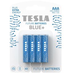 Батарейки TESLA BATTERIES AAA BLUE+ (R03), 4 штуки купить в Украине