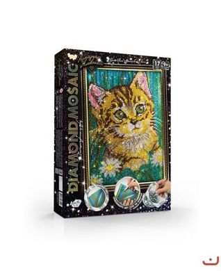 Алмазна живопис "DIAMOND MOSAIC", "Кіт" купити в Україні