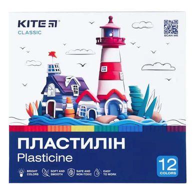 Пластилін, 12 кольорів, 240 г. Kite Classic купити в Україні