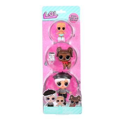 Ігровий набір із лялькою L.O.L. Surprise! 987888 серії OPP Tot + Pet + Lil Sis - Битнік Бейбі, Дарлінг Доггі (6900007339568) купити в Україні
