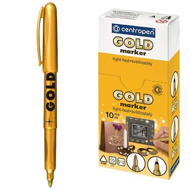 Маркер Gold, золотий, 2690G Centropen (8595013612897) купити в Україні