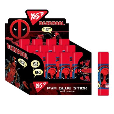 Клей-олівець YES 8г, PVA Marvel.Deadpool купить в Украине