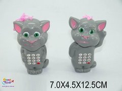 Моб.телефон 555-6B (1170673) (384шт/2) в виде кота Тома,батар., 6,5*5*13см купить в Украине