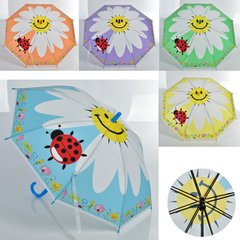 Зонтик детский MK 4804 (60шт) длина62см,трость56см,диам77см,спица43см,клеенка,5цветов, в кульке купить в Украине