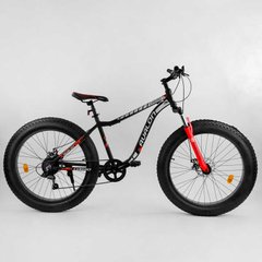 Велосипед Спортивный CORSO «Avalon» 26" дюймов 21085 (1) ФЭТБАЙК, рама алюминиевая, оборудование Shimano 7 скоростей, собран на 75% купить в Украине