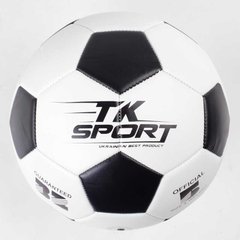 Мяч футбольный C 50478 (60) "TK Sport" 1 вид, вес 410-420 грамм, резиновый баллон с ниткой, материал PU, размер №5 купить в Украине
