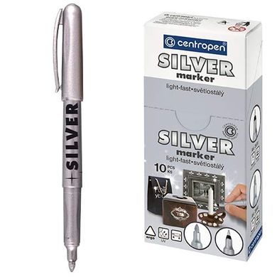 Маркер Silver, срібний, 2690S Centropen (8595013612880) купити в Україні