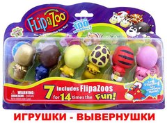 Животные-вывернушки Flipa Zoo 180163 (180шт|2) 6 вывернушек ,на планшетке 30*20 см купить в Украине