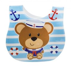 Слинявчик з прозорою кишенею "Медведик морячок" купити в Україні