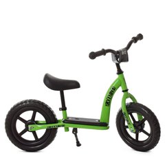 Біговел дитячий PROFI KIDS 12д. М 5455-2 колеса EVA, пласт.обід, підст.для ніг, підніжка, зелений.