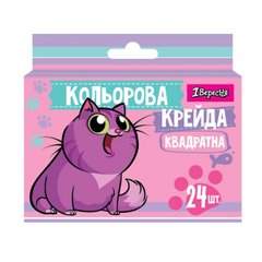 Мел цветной 1Вересня квадратный 24 шт. "Best Friend" купить в Украине