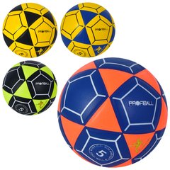 М'яч футбольний MS 3589 (30шт) розмір 5, ПВХ, ламінований,сітка,голка, 390-410 г., 4 кольори, в пакеті купить в Украине