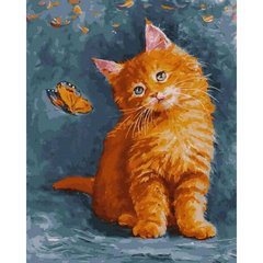 Картина по номерам "Рыжий котенок" 40х50 см купить в Украине