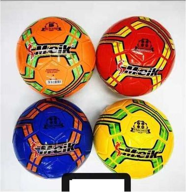 М`яч футбольний C 55994 (60) 4 види, вага 300-320 грам, м`який PVC, гумовий балон, розмір №5 купить в Украине