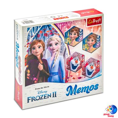 Настільна гра - "Мемос Frozen" | Дісней: "Крижане серце 2"|Trefl 20*20*4,5 см купить в Украине