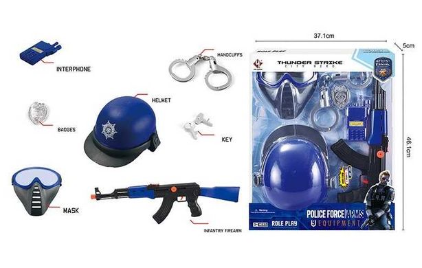 Игровой набор полиции P 017 A Police Force, 7 предметов, в коробке (6981815401104) купить в Украине