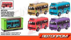 Автобус металл AP7476 (120шт/2) "АВТОПРОМ",4 цвета,в коробке 16,5*9,5*6,5см купить в Украине