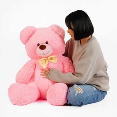 гр М`яка іграшка "Ведмедик" колір рожевий В70614 висота 1,3 м (1) в пакеті купить в Украине