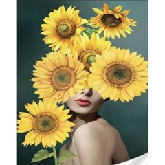 Набір для творчості алмазна картина Соняшники на голові Strateg розміром 30х40 см кв (HEG86050) купити в Україні