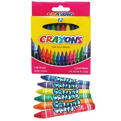 8496-12 Мелки восковые Crayons, набор 12 цв. купить в Украине