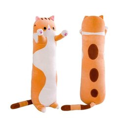 Мʼяка іграшка-обіймашка "Кіт Батон", 90 см, бежевий купити в Україні