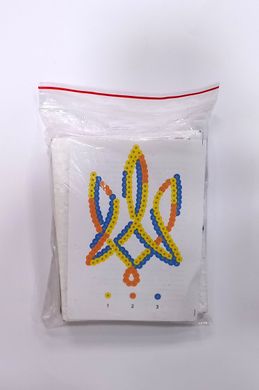 Мини картина из пайеток "Тризуб" АРТ 04-01 Колибри Art, в пакете (4823280252152) купить в Украине