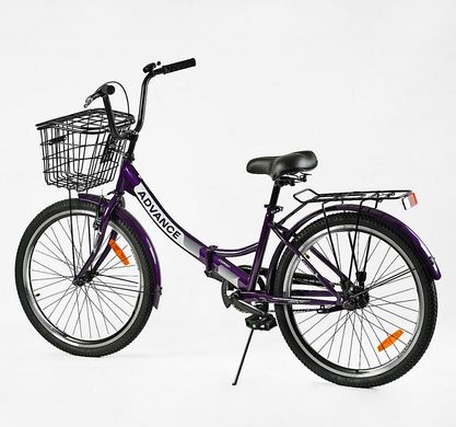 Велосипед 2-х колесный складной 24" AD-24198 "CORSO Advance" рама 14", корзина, багажник (6800065241981) купить в Украине