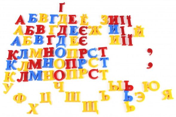 Набор магнитный 0703-EUR рус/англ/укр буквы, цифры, математические знаки, в кульке (M-Toys) (6903130544014) купить в Украине