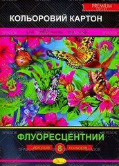 Набор цветного картона "Флуоресцентный" ККФ-А4-8 Апельсин (4820078281769) купить в Украине