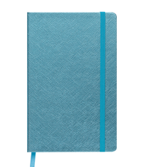 Блокнот діловий INGOT 125x195мм, 80арк., клітинка, обкладинка зі штучної шкіри, блакитний купить в Украине