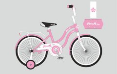 Велосипед детский PROF1 16д. Y1691 (1шт) Star,розовый,звонок,доп.колеса купить в Украине