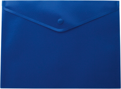 Папка-конверт А4 на кнопке, полупрозрачная, синяя BM.3925-02 BUROMAX (4823078953254) купить в Украине