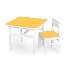 Стол + стульчик детский, цвет - жёлтый DS-SP05, в плёнке (8456789010058) купить в Украине