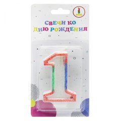 Свеча декоративная "Цифра 1" купить в Украине