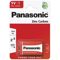 Батарейка PANASONIC 6F22 / 1BL Zinc Carbon купить в Украине