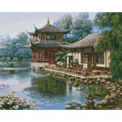 Алмазна мозаїка "Китайський будиночок" купити в Україні
