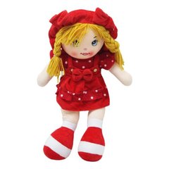 Мʼяка лялька "Катя" у червоному (42 см) купити в Україні