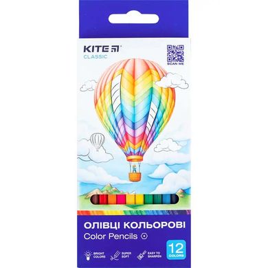 Олівці кольорові, 12 шт. Kite Classic купить в Украине