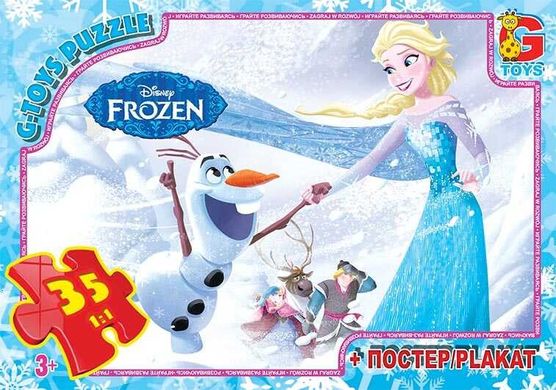 гр Пазли 35 эл. "G Toys" "Frozen" FR 052 (62) + постер купити в Україні