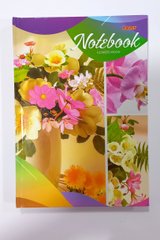 Блокнот А5 120 листов, твёрдая ламинированная обложка, клетка 0311 Polly (4820111600311) Цветы Вид 1 купить в Украине