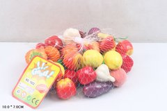Продукти арт. 1022 (192шт/2) фрукти та овочі, пенопласт у сітці 10*7см купити в Україні