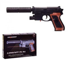 Пістолет на пульках 238 С (120) лазерний приціл, знімний глушник, в коробці купити в Україні