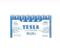 [AAA BLUE+ 24M] Первинні елементи вугульно-цинкові з напругою 1,5В TESLA BATTERIES AAА BLUE+ 24 MULTIPACK ( R06 / SHRINK 24 шт.) купить в Украине