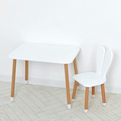 Комплект ARINWOOD Зайчик Білий (столик 500×680 + стілець) 04-027W купити в Україні