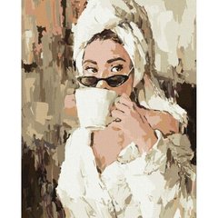 Картина по номерам "Утро с кофе" купить в Украине