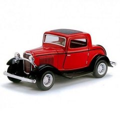 Машинка металлическая "Ford 3-window coupe 1932", красный купить в Украине